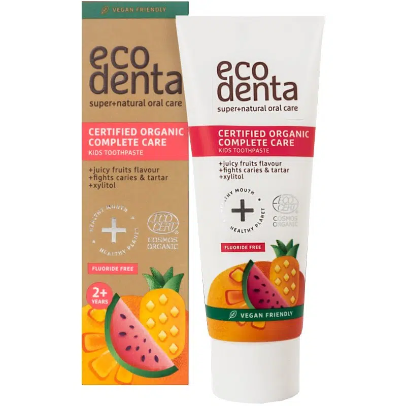Ecodenta Minősített gyümölcsös bio gyermekfogkrém - 75ml 1 Ecodenta Minősített gyümölcsös bio gyermekfogkrém - 75ml