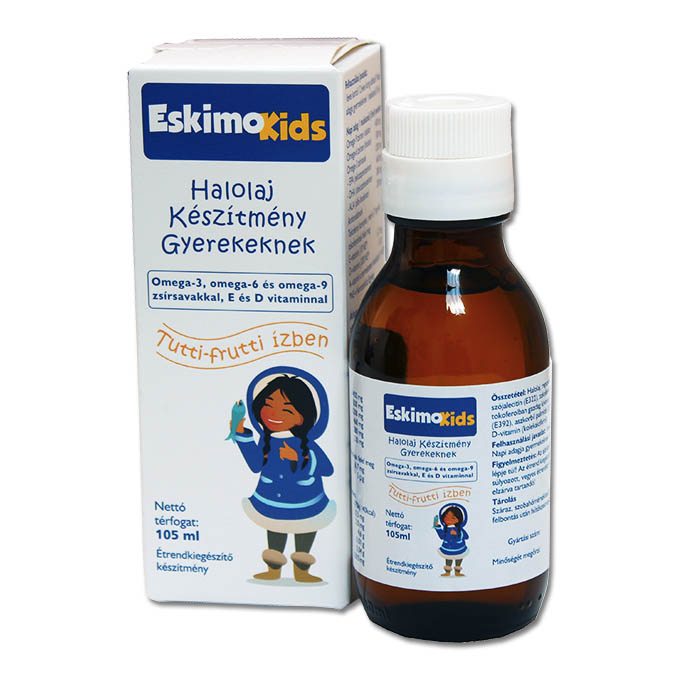 Eskimo kids olaj tutti-frutti - 105ml 1 Eskimo kids olaj tutti-frutti - 105ml