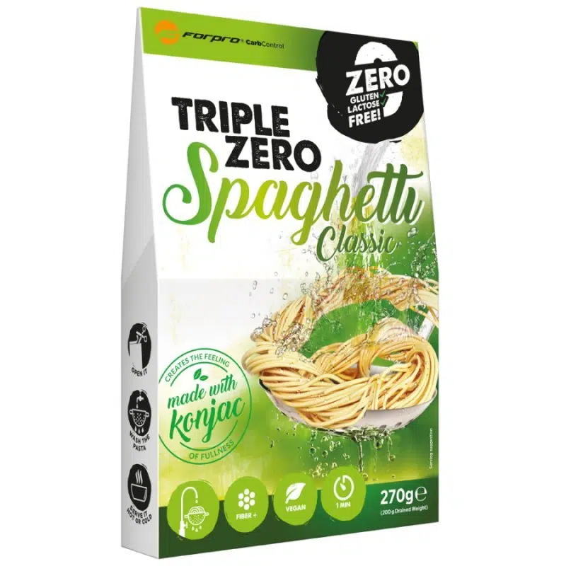Forpro ZERO CARB Triple Zero Spagetti Classic tészta - 270g 1 Forpro ZERO CARB Triple Zero Spagetti Classic tészta - 270g