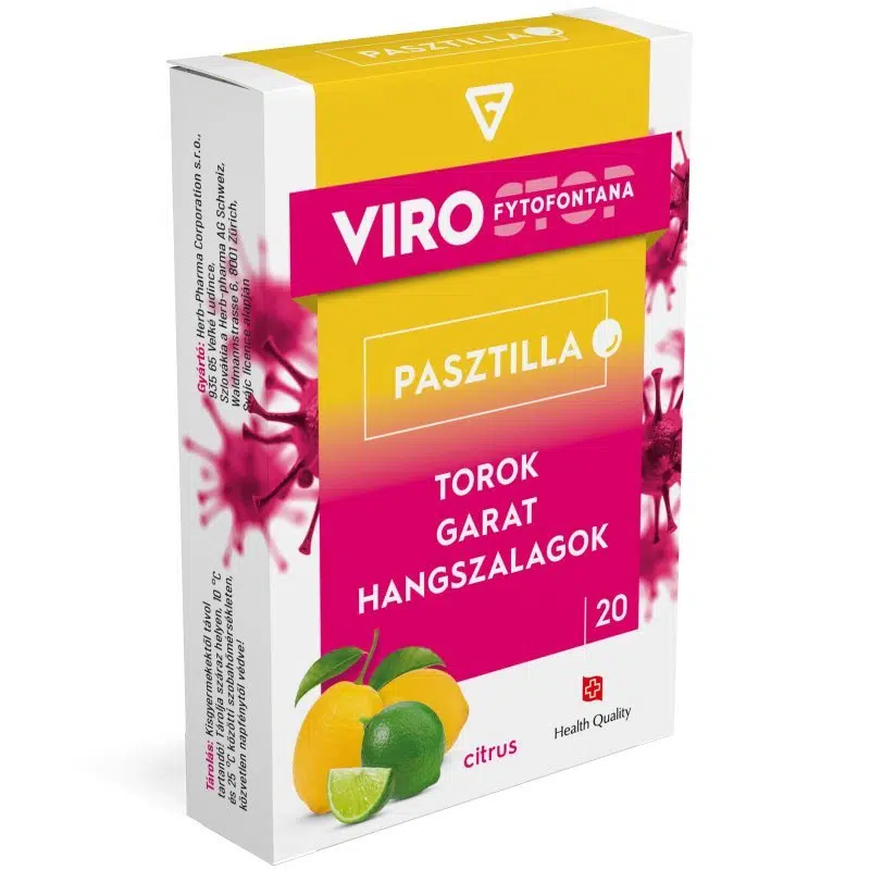 Fytofontana Pasztilla citrus ízű - 20db 1 Fytofontana Pasztilla citrus ízű - 20db