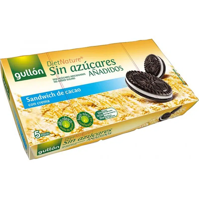 Gullón Cukormentes kakaós Oreo keksz, krém töltelékkel - 210g 1 Gullón Cukormentes kakaós Oreo keksz, krém töltelékkel - 210g