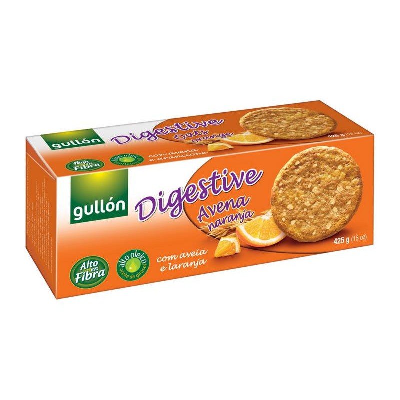 Gullón Digestiv zabpelyhes narancsos keksz - 425g 1 Gullón Digestiv zabpelyhes narancsos keksz - 425g