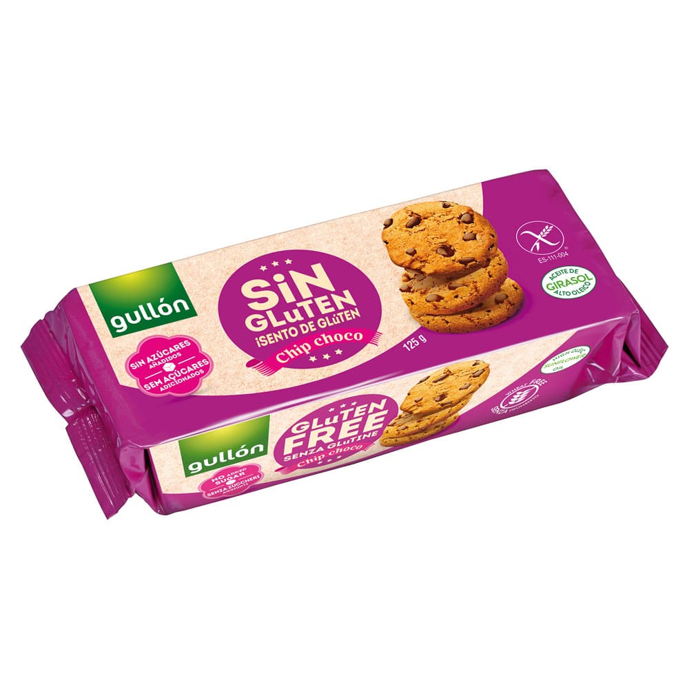Gullón gluténmentes keksz chip choco étcsokoládé darabokkal - 125g 1 Gullón gluténmentes keksz chip choco étcsokoládé darabokkal - 125g