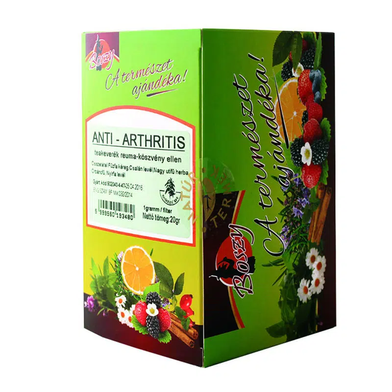 Boszi teák Anti-arthritis (Gyógyfű) tea - 20 filter 1 Boszi teák Anti-arthritis (Gyógyfű) tea - 20 filter