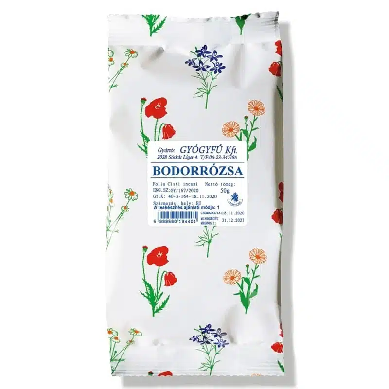 Gyógyfű bodorrózsa levél tea - 50g 1 Gyógyfű bodorrózsa levél tea - 50g