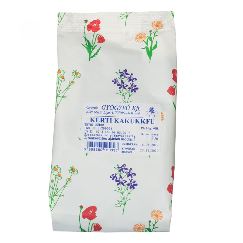 Gyógyfű kerti kakukkfű tea - 50g 1 Gyógyfű kerti kakukkfű tea - 50g