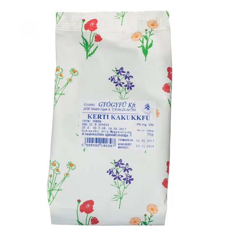Gyógyfű kerti kakukkfű tea - 50g 1 Gyógyfű kerti kakukkfű tea - 50g