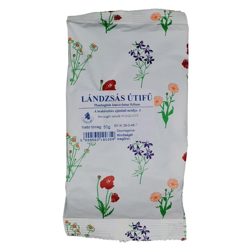 Gyógyfű keskenylevelű (lándzsás) utifű - 50g 1 Gyógyfű keskenylevelű (lándzsás) utifű - 50g