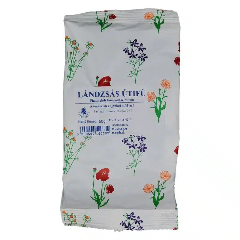 Gyógyfű keskenylevelű (lándzsás) utifű - 50g 1 Gyógyfű keskenylevelű (lándzsás) utifű - 50g