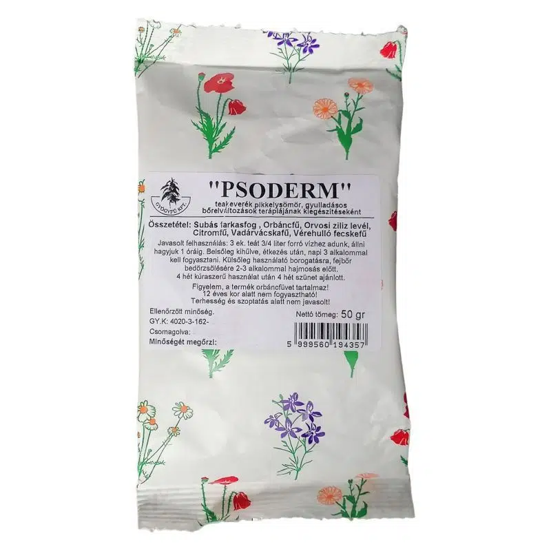 Gyógyfű Psoderm pikkelysömör terápia - 50g 1 Gyógyfű Psoderm pikkelysömör terápia - 50g