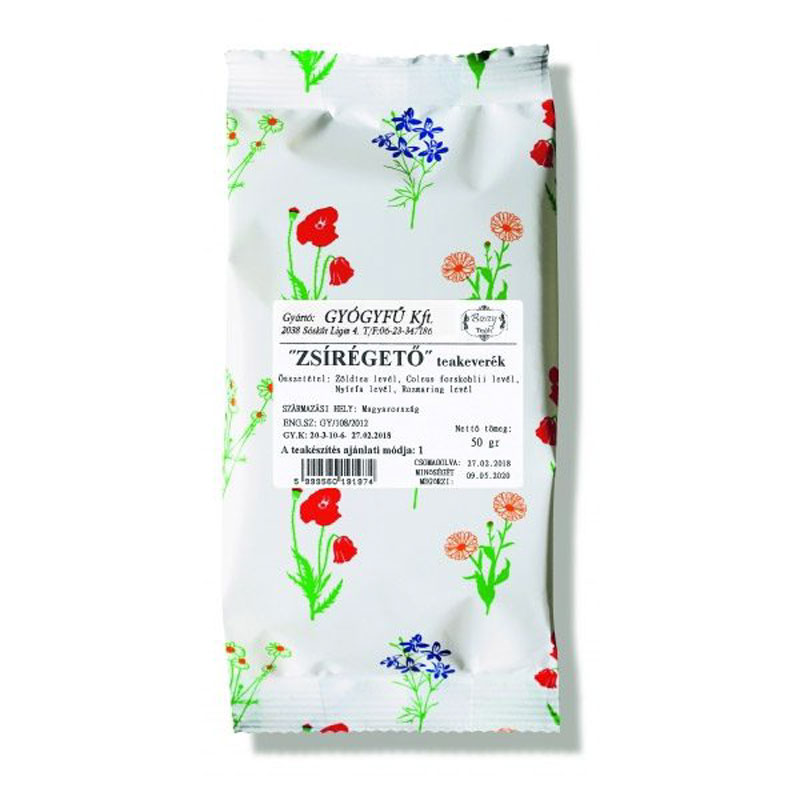 Gyógyfű zsírégető teakeverék - 50g 1 Gyógyfű zsírégető teakeverék - 50g