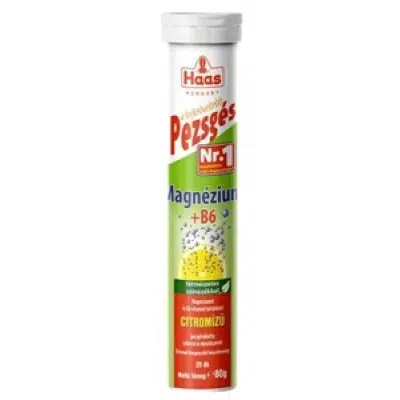 Haas magnézium pezsgőtabletta - 20db 1 Haas magnézium pezsgőtabletta - 20db