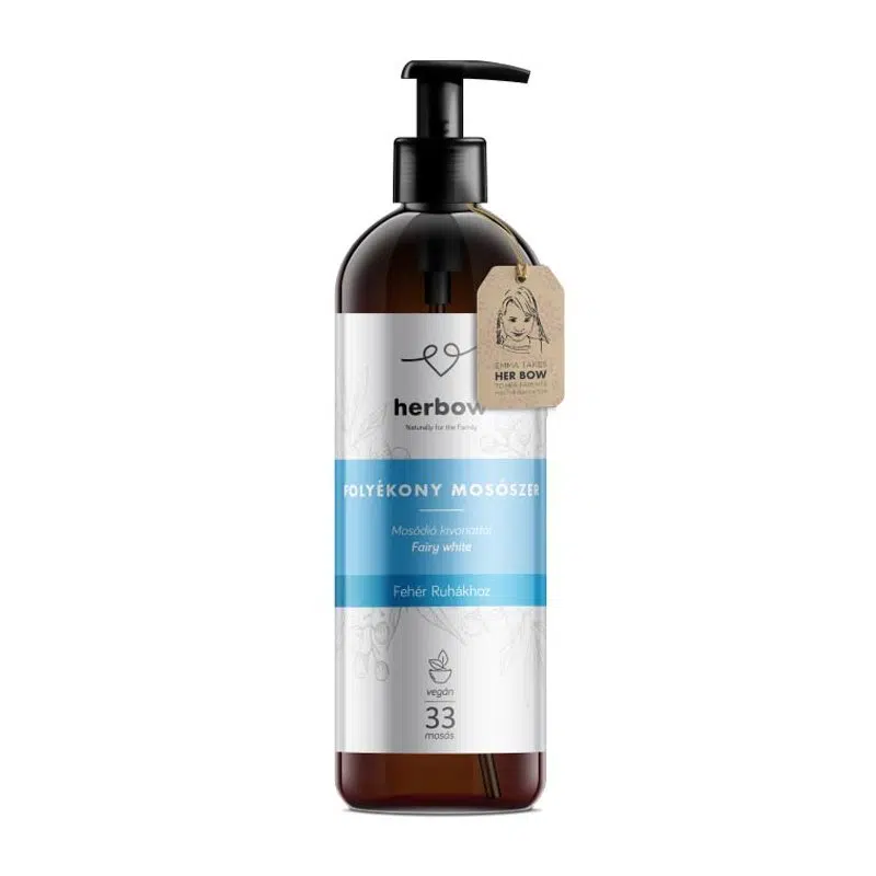 Herbow Folyékony mosószer fehér ruhákhoz - 1000ml 1 Herbow Folyékony mosószer fehér ruhákhoz - 1000ml