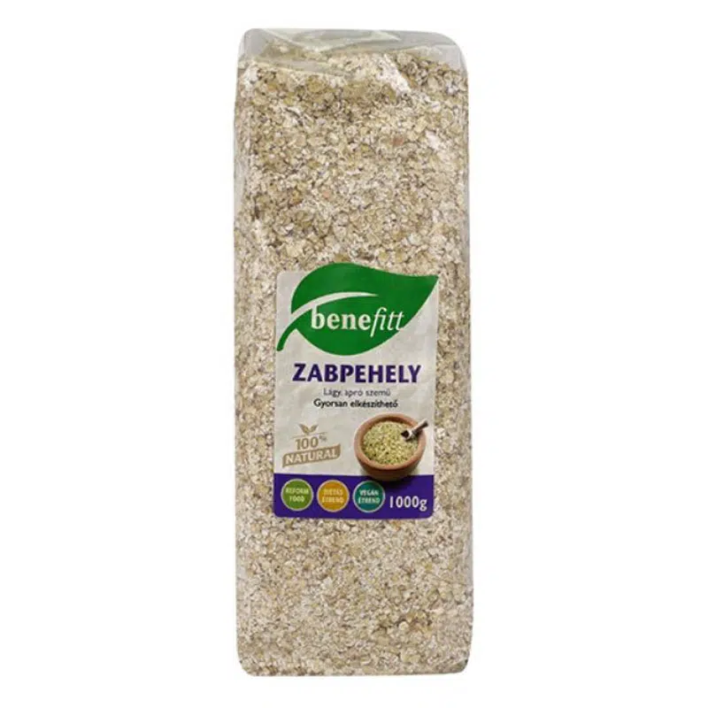 Interherb Benefitt zabpehely lágy aprószemű - 1000g 1 Interherb Benefitt zabpehely lágy aprószemű - 1000g