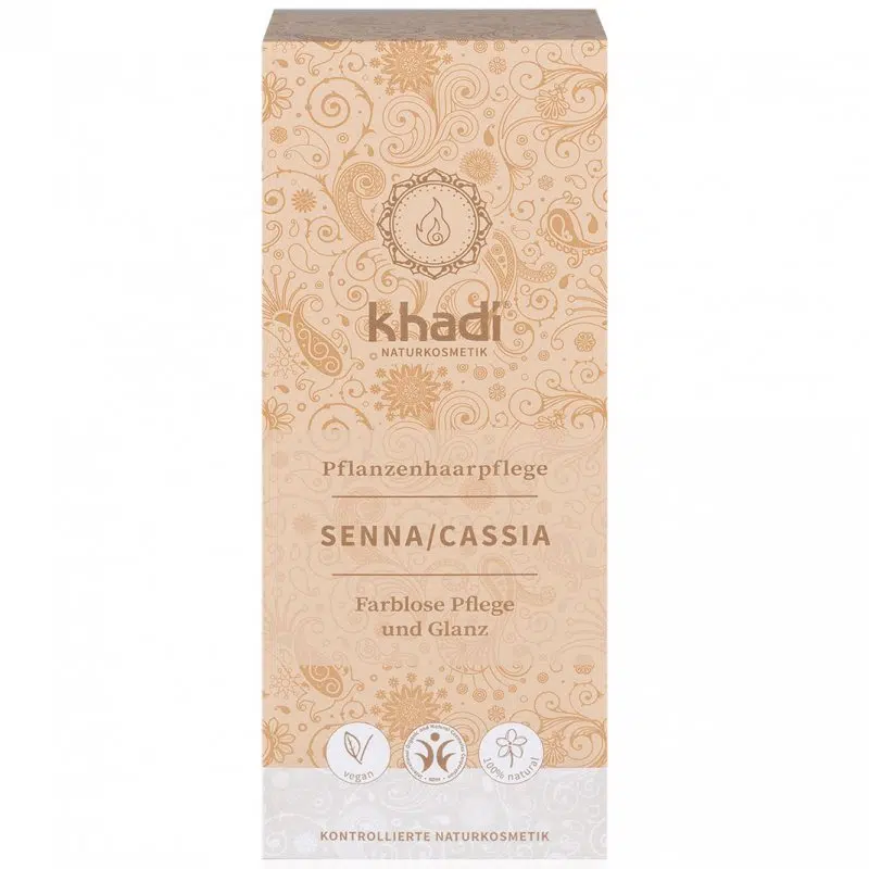 Khadi Hajápoló kúra - Senna/Cassia színtelen hajfestékpor - 100g 1 Khadi Hajápoló kúra - Senna/Cassia színtelen hajfestékpor - 100g