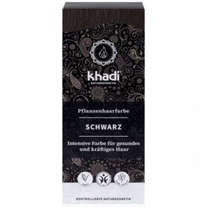 Khadi Hajfesték por - fekete - 100g