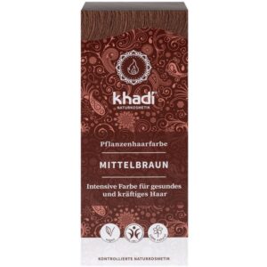 Khadi Növényi hajfesték - középbarna - 100g
