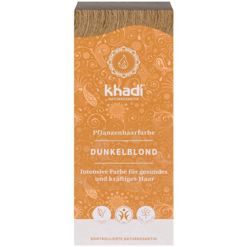 Khadi Növényi hajfesték - sötétszőke - 100g 1 Khadi Növényi hajfesték - sötétszőke - 100g