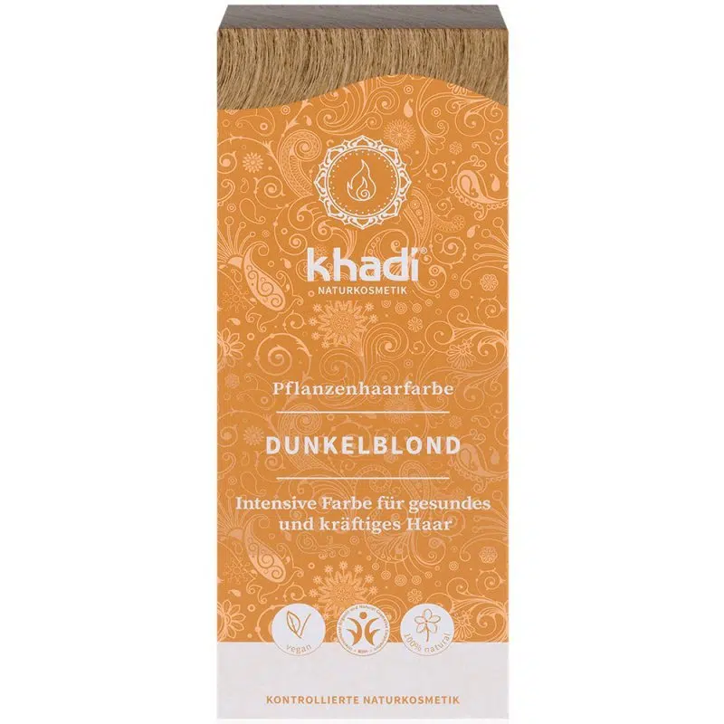 Khadi Növényi hajfesték - sötétszőke - 100g 1 Khadi Növényi hajfesték - sötétszőke - 100g