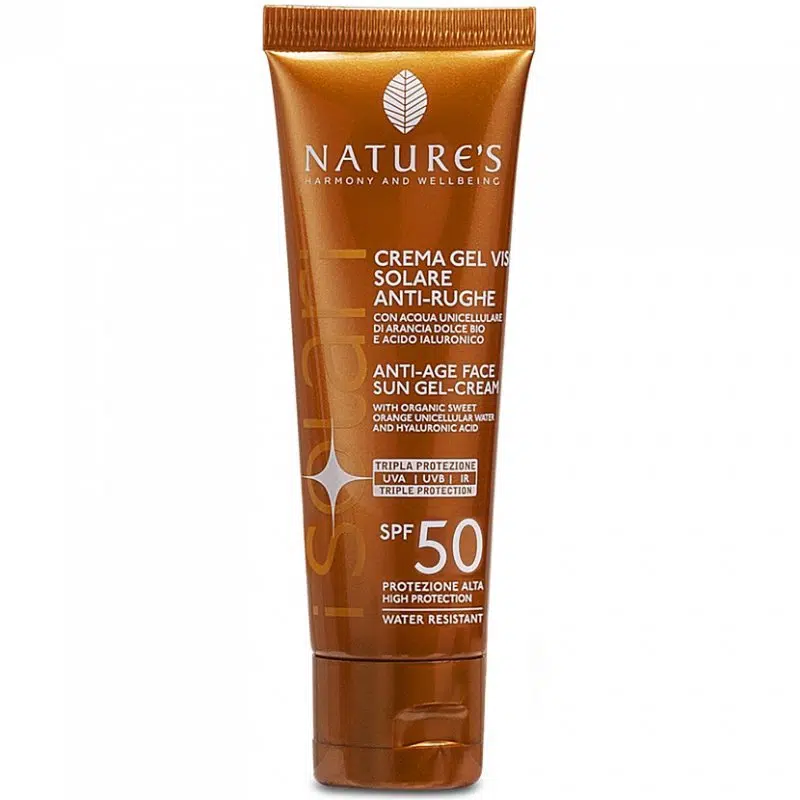 Nature's Anti-aging napvédő gélkrém arcra SPF50 - 50ml 1 Nature's Anti-aging napvédő gélkrém arcra SPF50 - 50ml