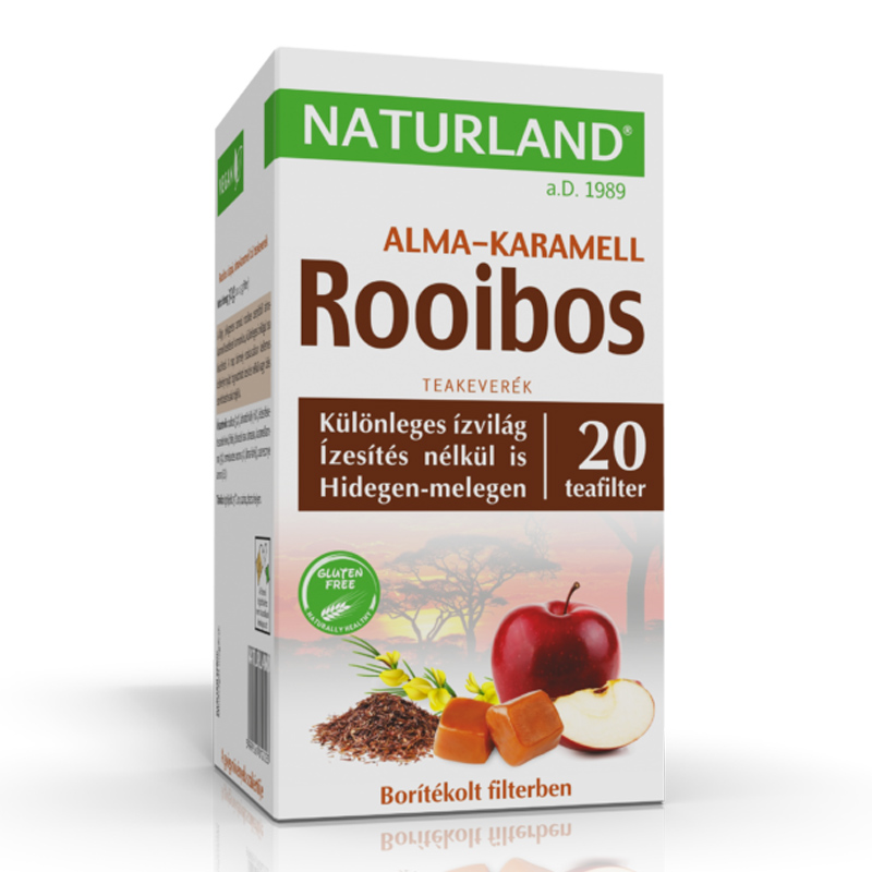 Naturland Alma-Karamell-Rooibos teakeverék - 20 filter 1 Naturland Alma-Karamell-Rooibos teakeverék - 20 filter