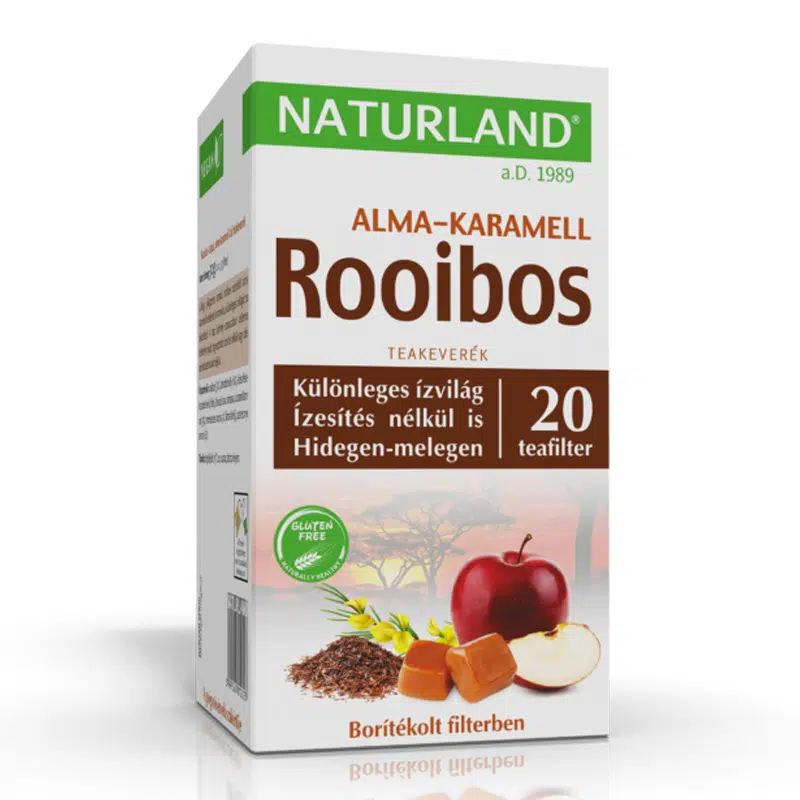Naturland Alma-Karamell-Rooibos teakeverék - 20 filter 1 Naturland Alma-Karamell-Rooibos teakeverék - 20 filter
