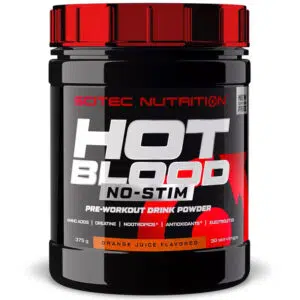 Scitec Nutrition Hot Blood No-Stim narancs dzsúz ízű italpor - 375g