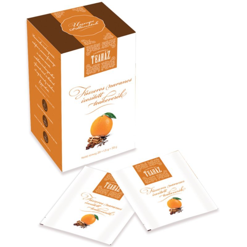 Gárdonyi Teaház Fűszeres narancs ízesítésű teakeverék - 20 filter 1 Gárdonyi Teaház Fűszeres narancs ízesítésű teakeverék - 20 filter