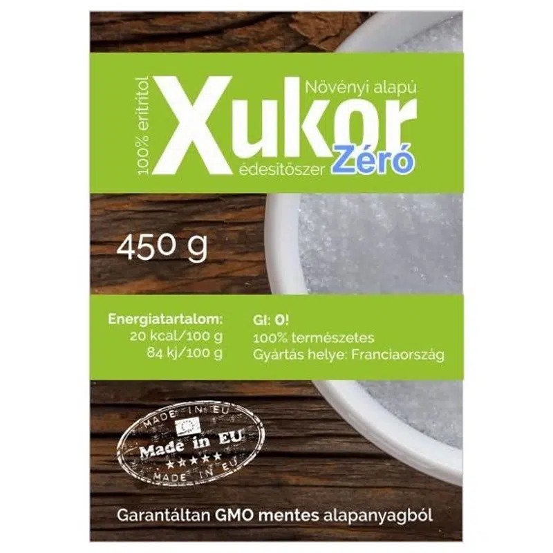 Xukor ZÉRÓ (Eritrit, Erythritol, Eritritol) édesítőszer - 450g 1 Xukor ZÉRÓ (Eritrit, Erythritol, Eritritol) édesítőszer - 450g