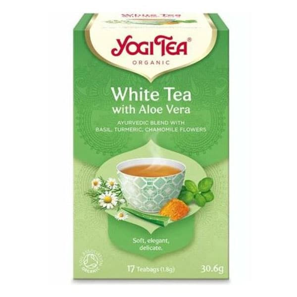 Yogi Bio Fehér tea aloe verával - 17 filter/doboz 1 Yogi Bio Fehér tea aloe verával - 17 filter/doboz
