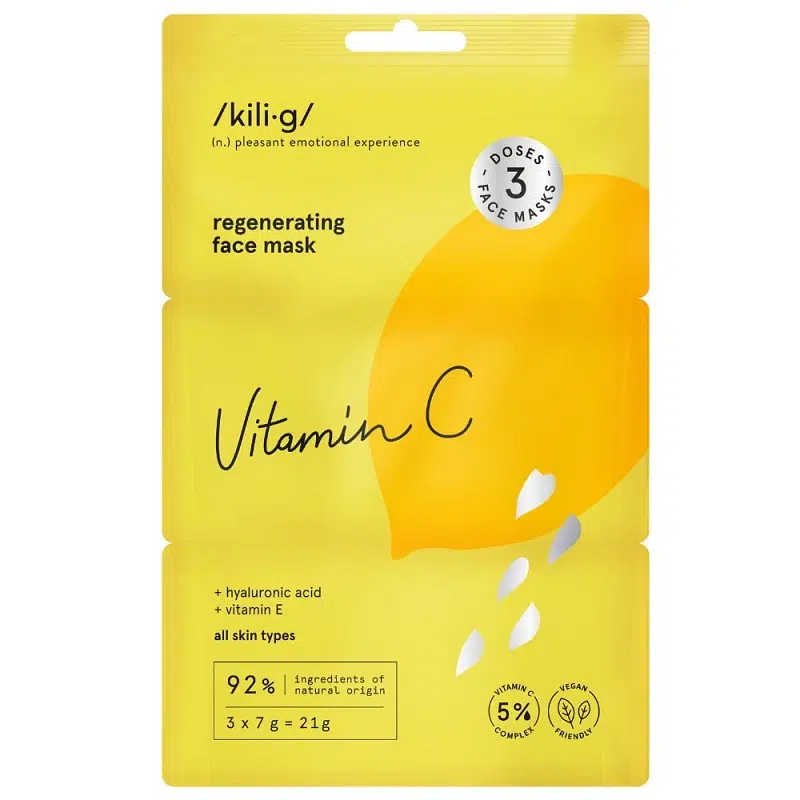 Kili.g Regeneráló Arcmaszk C-vitaminnal - 3x7ml 1 Kili.g Regeneráló Arcmaszk C-vitaminnal - 3x7ml