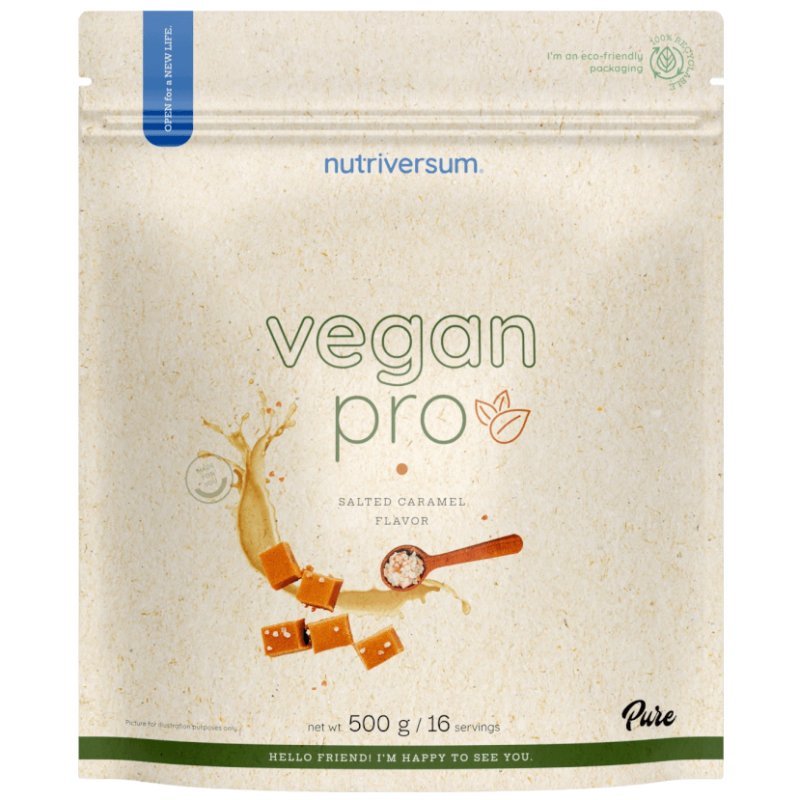 Nutriversum PURE Vegan Pro sós karamell - 500g 1 Nutriversum PURE Vegan Pro sós karamell - 500g