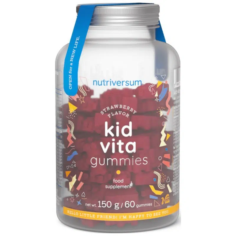 Nutriversum VITA Kid Vita Gummies eper ízű gumivitamin - 60db 1 Nutriversum VITA Kid Vita Gummies eper ízű gumivitamin - 60db