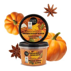 Organic Shop Pumpkin Spice Latte testradír sütőtökös fűszerrel és barna cukorral - 250ml