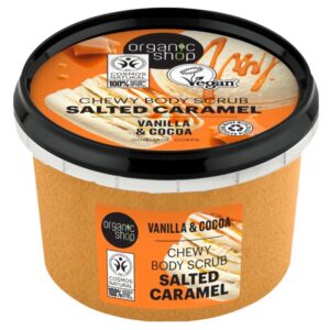 Organic Shop Salted Caramel sóskaramellás testradír vaníliával és kakaóval - 250ml