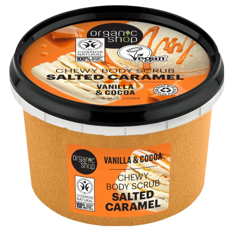 Organic Shop Salted Caramel sóskaramellás testradír vaníliával és kakaóval - 250ml 1 Organic Shop Salted Caramel sóskaramellás testradír vaníliával és kakaóval - 250ml