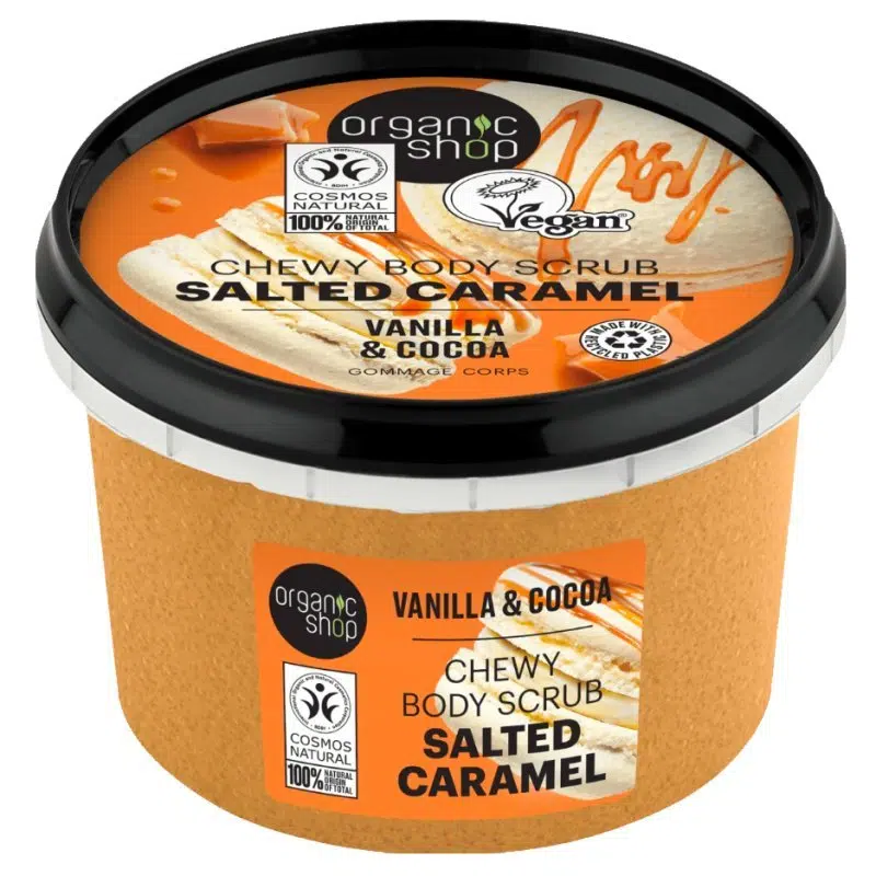 Organic Shop Salted Caramel sóskaramellás testradír vaníliával és kakaóval - 250ml 1 Organic Shop Salted Caramel sóskaramellás testradír vaníliával és kakaóval - 250ml