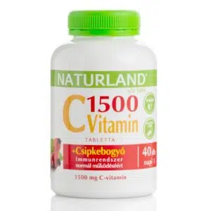 Naturland C-vitamin 1500mg + Csipkebogyó tabletta - 40db