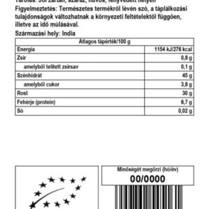 Biomenü Bio kurkuma aprított - 125g 3 Biomenü Bio kurkuma aprított - 125g - Image 2