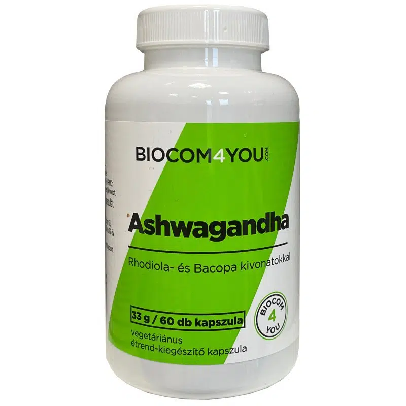 Biocom4You Ashwagandha kapszula - 60db 1 Biocom4You Ashwagandha kapszula - 60db