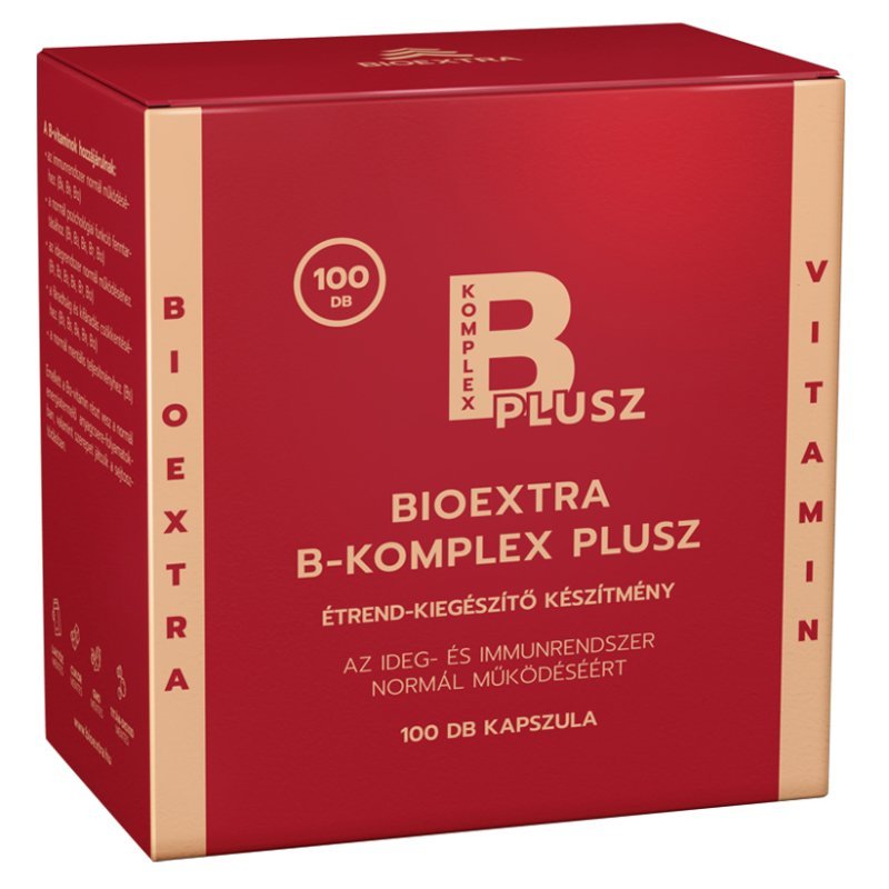 Bioextra B-komplex Plusz kapszula - 100db 1 Bioextra B-komplex Plusz kapszula - 100db
