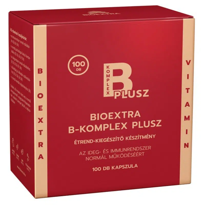 Bioextra B-komplex Plusz kapszula - 100db 1 Bioextra B-komplex Plusz kapszula - 100db