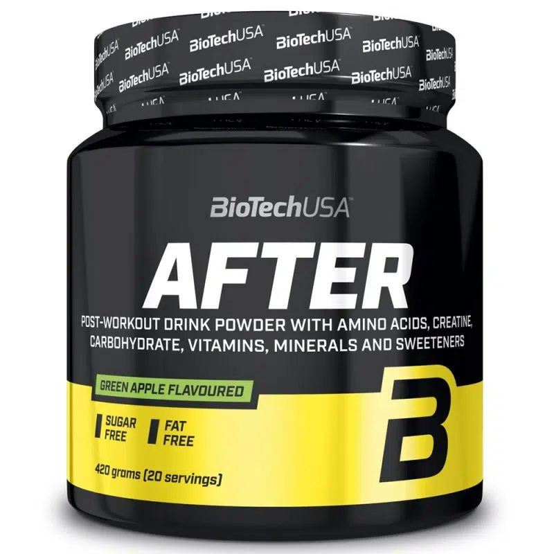 BioTech USA After edzés utáni zöldalma ízű italpor - 420g 1 BioTech USA After edzés utáni zöldalma ízű italpor - 420g