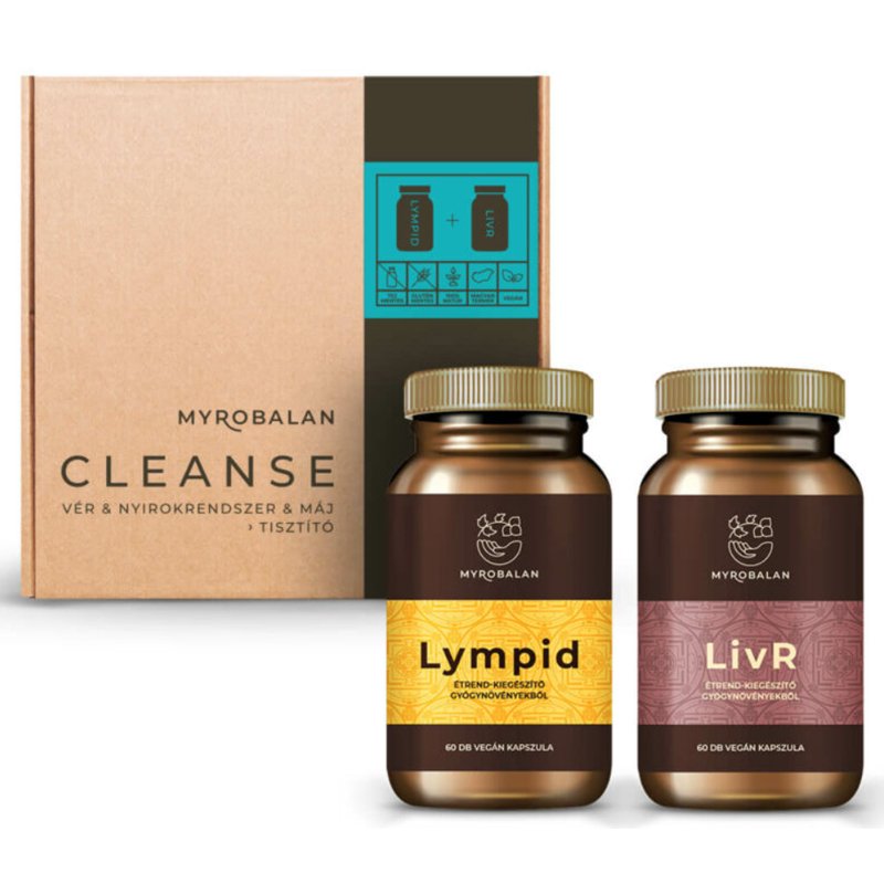 Myrobalan Cleanse csomag - vér, nyirokrendszer, máj tisztító program 1 Myrobalan Cleanse csomag - vér, nyirokrendszer, máj tisztító program