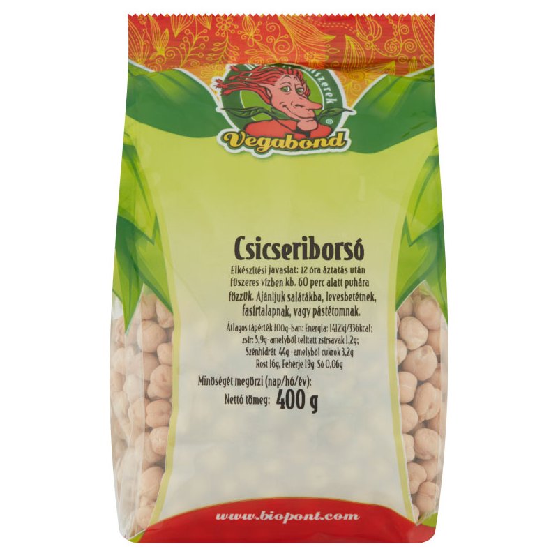 Biopont Vegabond Csicseriborsó - 400g 1 Biopont Vegabond Csicseriborsó - 400g