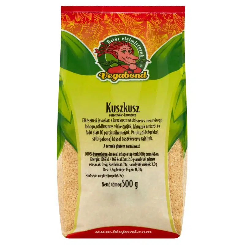 Biopont Vegabond Kuszkusz - 500g 1 Biopont Vegabond Kuszkusz - 500g