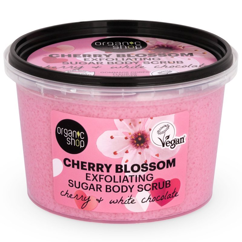 Organic Shop Hámlasztó testradír cseresznyével és fehér csokoládéval - 250ml 1 Organic Shop Hámlasztó testradír cseresznyével és fehér csokoládéval - 250ml
