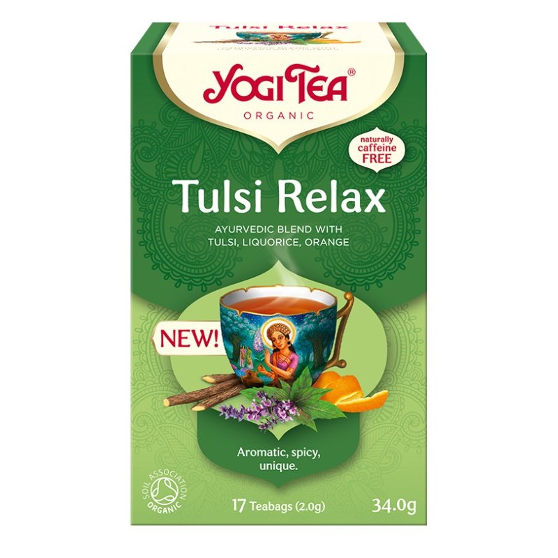 Yogi Bio Relax Tulsi nyugtató tea - 17 filter/doboz 1 Yogi Bio Relax Tulsi nyugtató tea - 17 filter/doboz