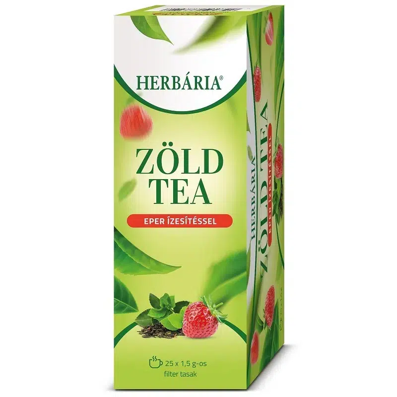 Herbária Zöld tea eper - 25 filter 1 Herbária Zöld tea eper - 25 filter