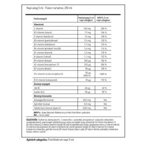 LipoCell Multivita liposzómás multivitamin sárgabarack ízesítéssel - 250ml 3 LipoCell Multivita liposzómás multivitamin sárgabarack ízesítéssel - 250ml - Image 2